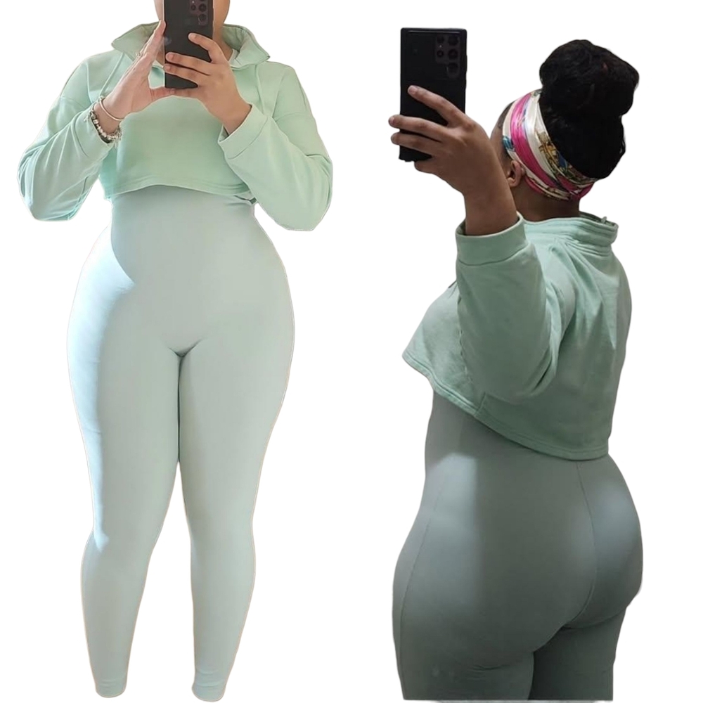 ☆Forever 21 Light Blue Sleeveless Activewear Jumpsuit☆ - Picture 4 of 4